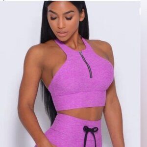 Bombshell Sportswear Edgy Longline Bra Purple Rain Size M